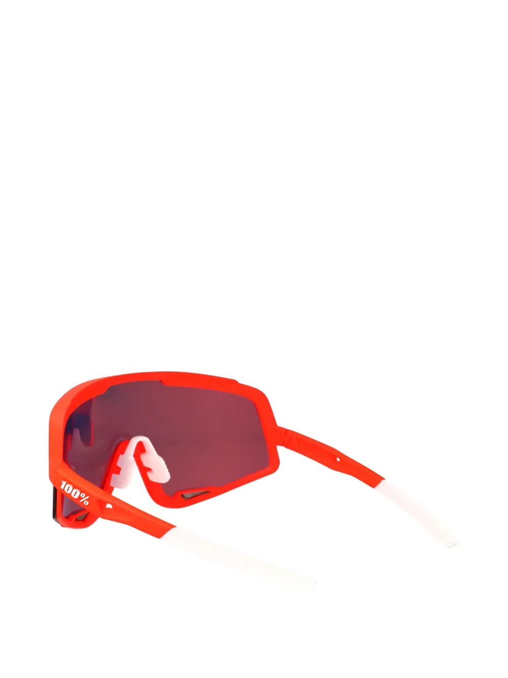 100% Eyewear Glendale zonnebril met geometrisch montuur Rood
