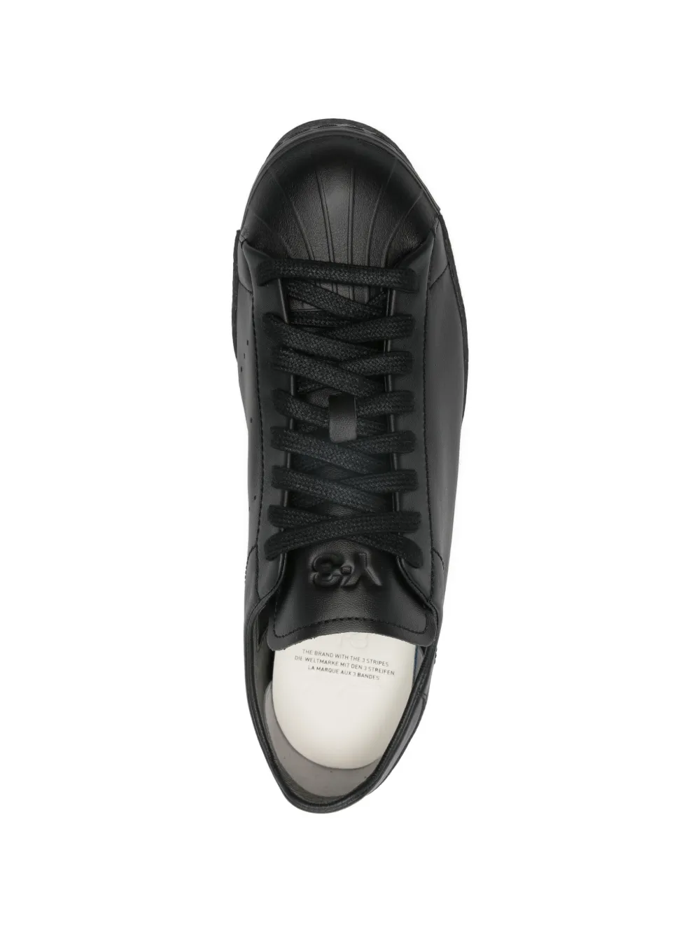 Y-3 Superstar lace-up sneakers Zwart