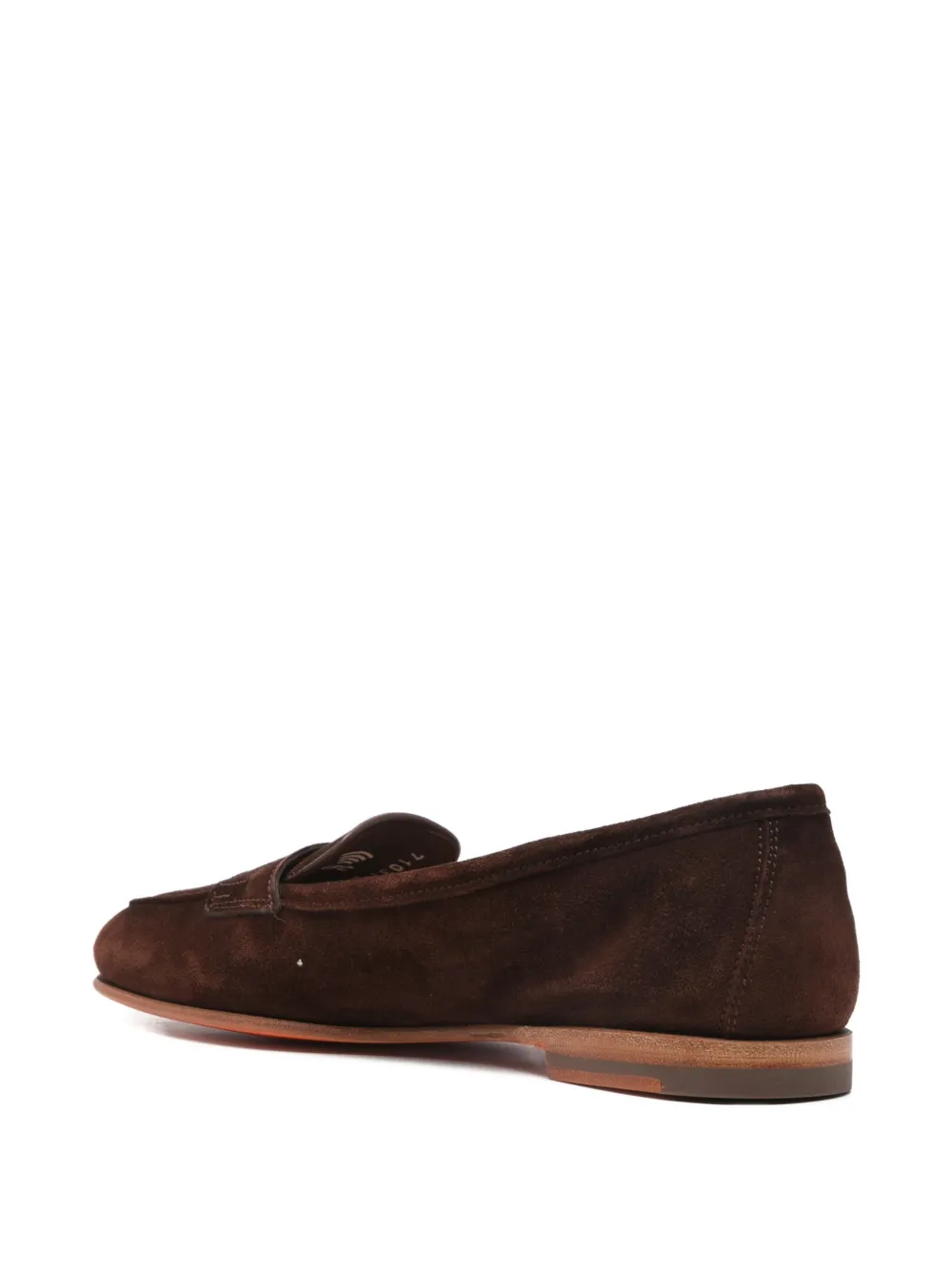 Santoni Carla suede penny loafers Bruin