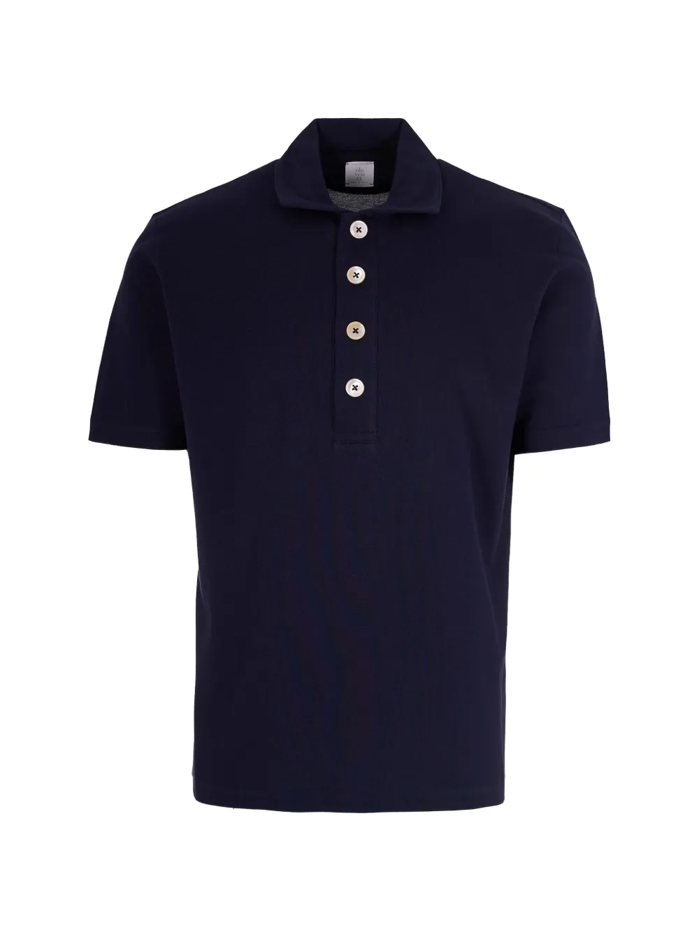 Eleventy buttoned short-sleeve polo shirt - Blu