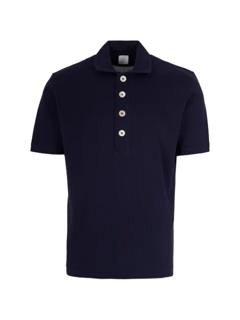 Eleventy buttoned short-sleeve polo shirt