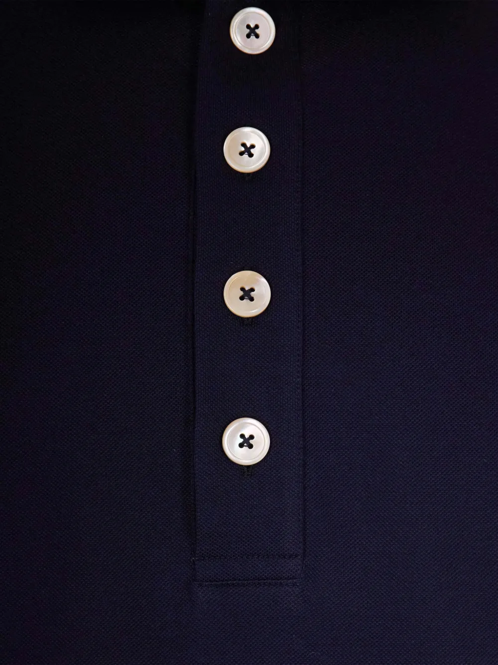 Eleventy Poloshirt met knopen Blauw