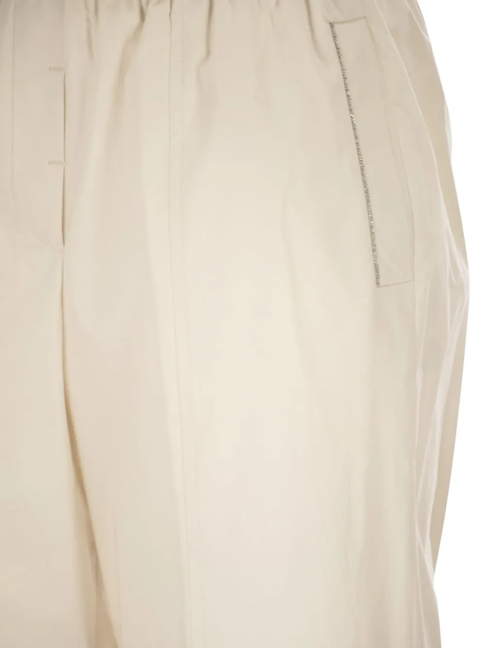 Peserico Trainingsbroek met elastische taille Beige
