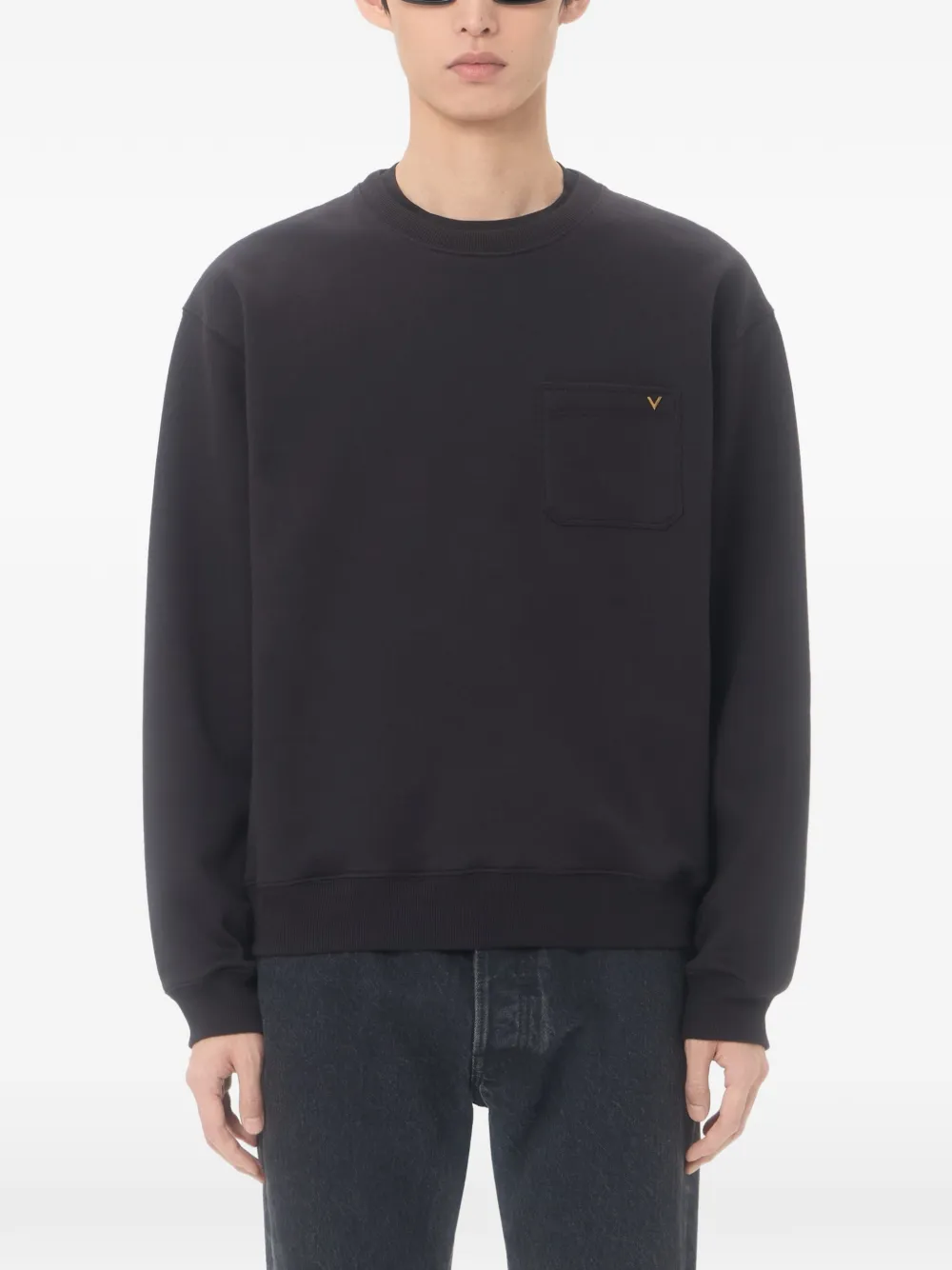 Valentino Garavani Katoenen sweater Zwart