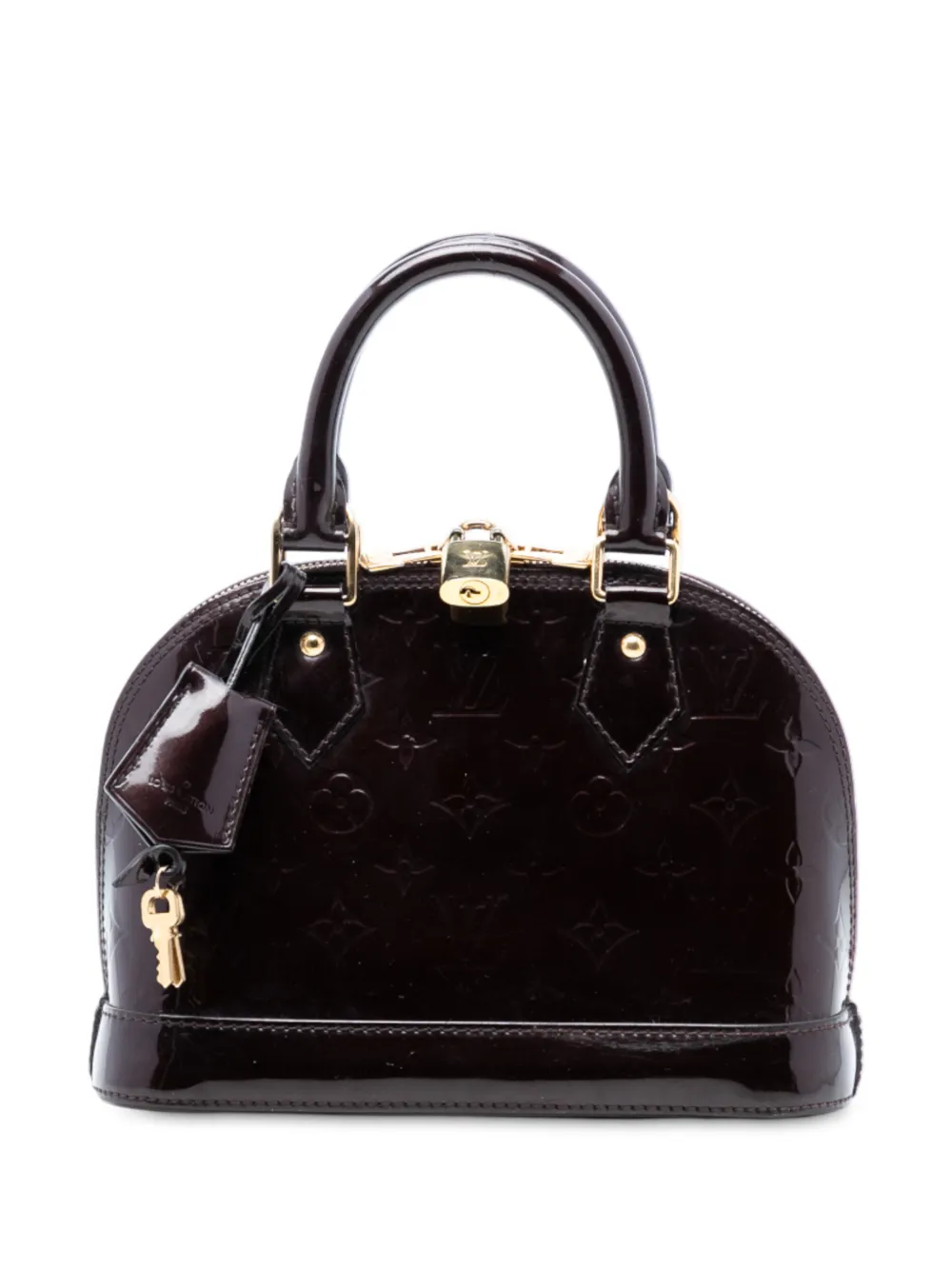 Louis Vuitton Pre-Owned 2014 Monogram Vernis Alma BB satchel - Viola