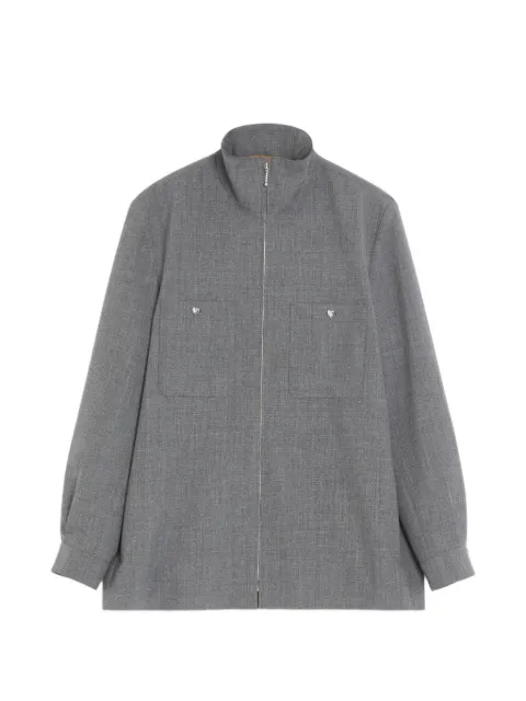 Valentino Garavani Valentino shirt jacket in mouliné wool