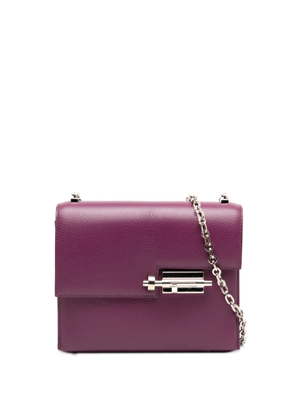 Hermès Pre-Owned 2019 Mini Chevre Mysore Verrou Chaine crossbody bag - Viola