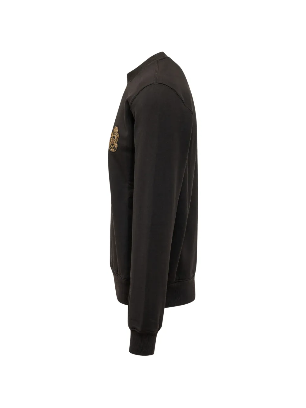 Dolce & Gabbana Sweater met ronde hals en logo-applicatie Zwart