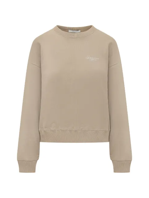 Givenchy sudadera con texto capuchino