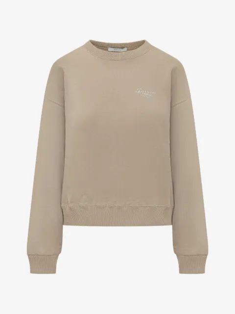 Givenchy sudadera con texto capuchino