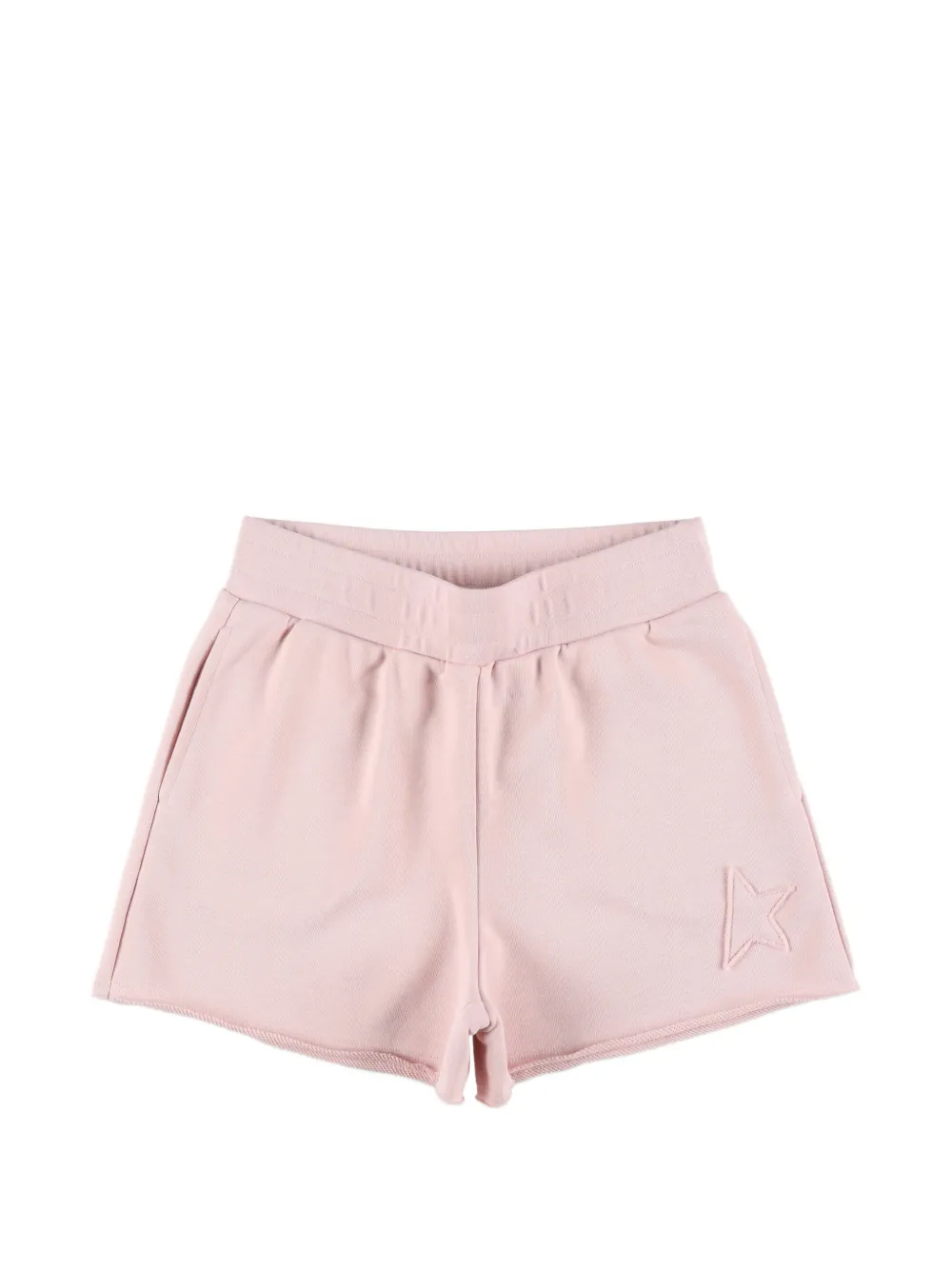 Golden Goose Kids star fleece shorts - Rosa