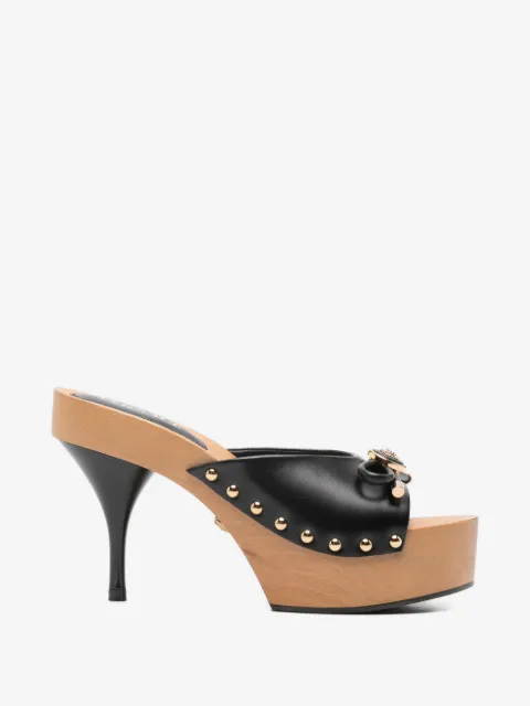 Versace Opera bow leather clogs 110 mm