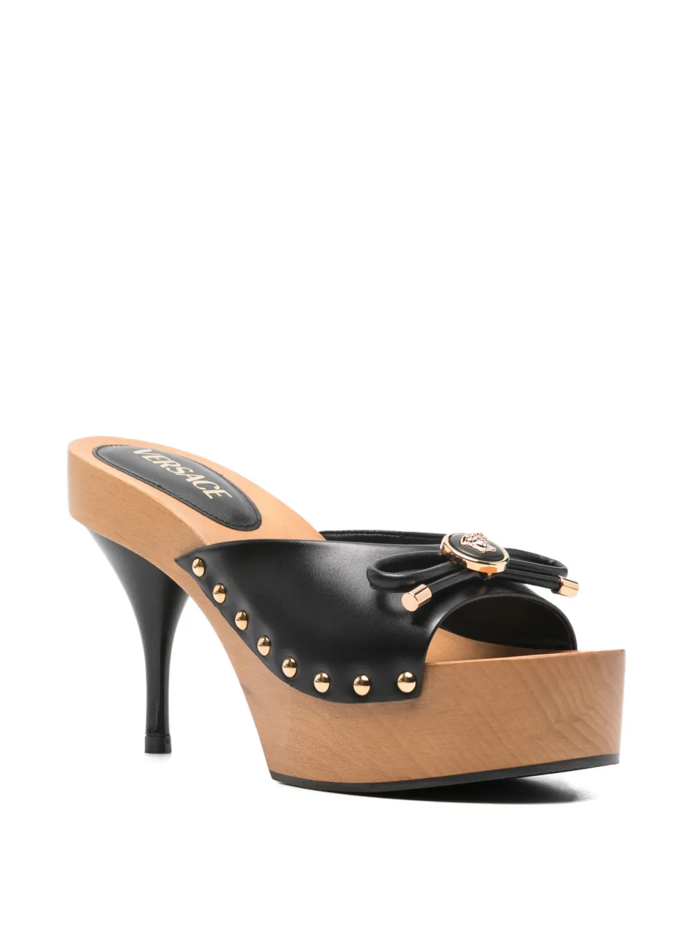 Versace Medusa sandalen met studs Zwart