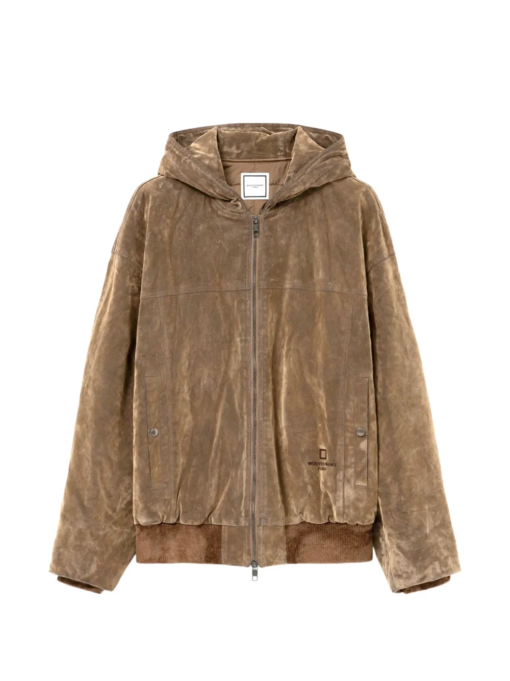 Wooyoungmi Hooded Jacket In Brown