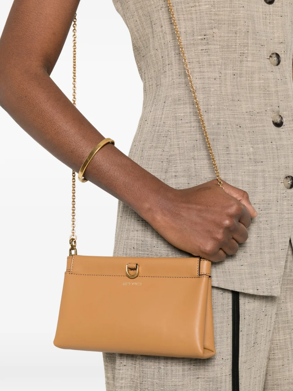 ETRO mini Talk clutch bag - Beige