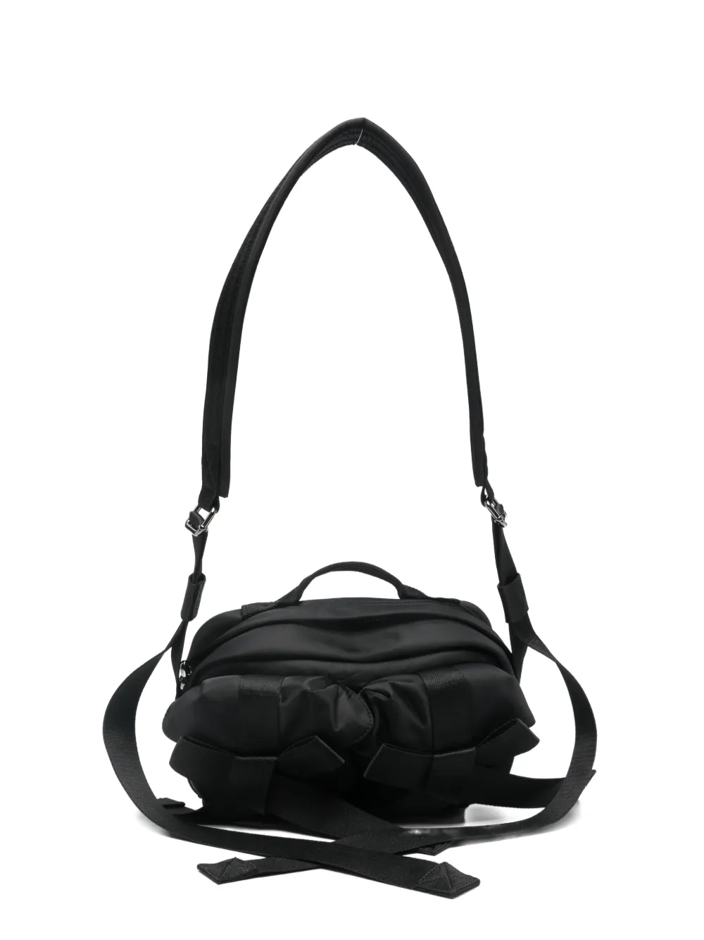 Simone Rocha woven crossbody bag - Nero