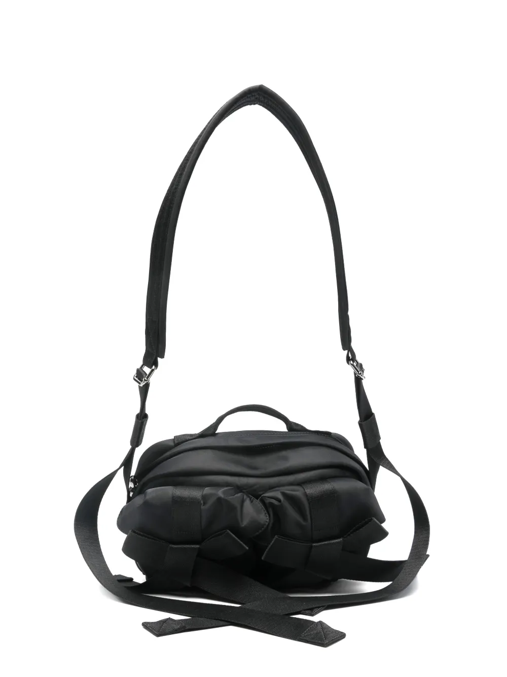 Simone Rocha woven crossbody bag - Nero