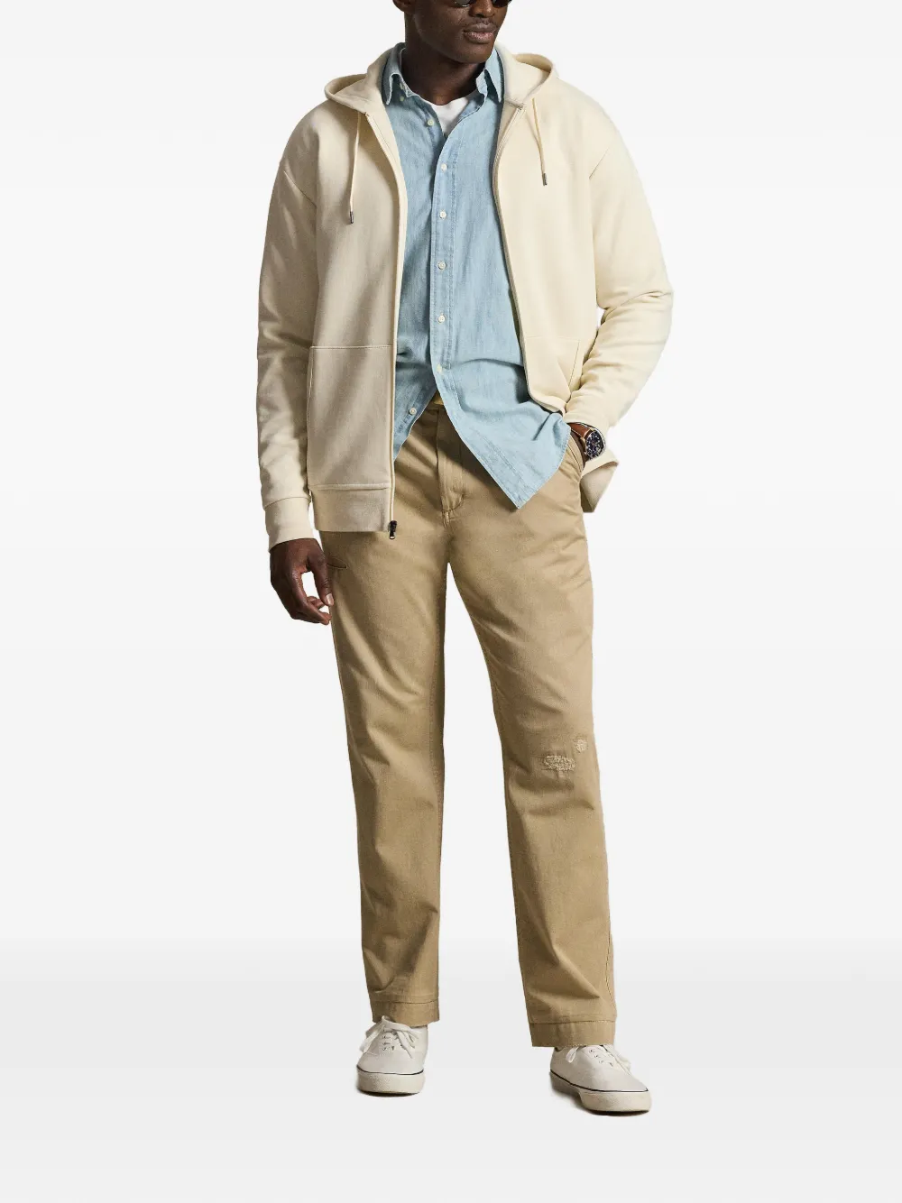 Polo Ralph Lauren Hoodie met rits Beige