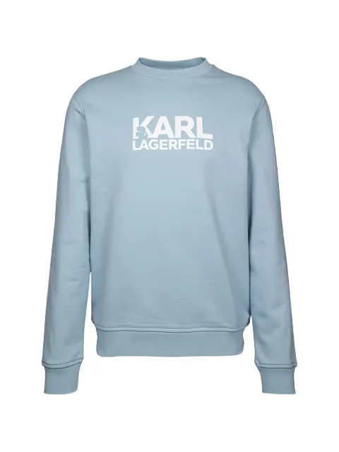 Karl Lagerfeld logo-print crew-neck sweater