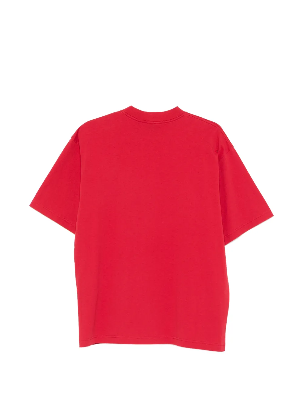 Balenciaga Medium Cursive T-shirt in rood zwart