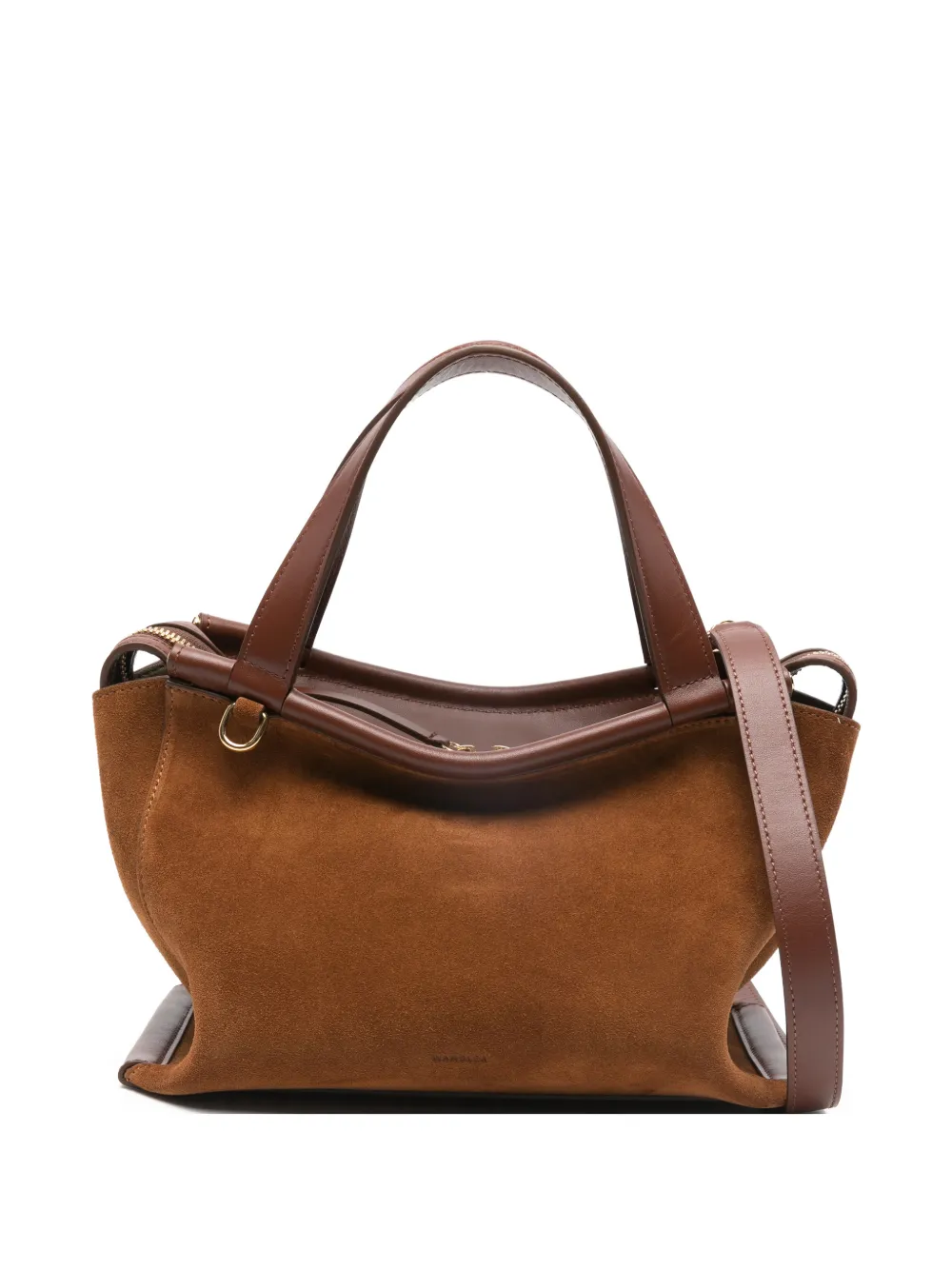 Wandler Ida suede tote bag - Marrone