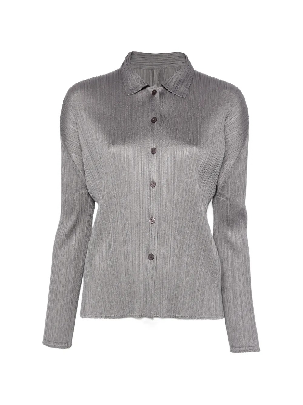 Pleats Please Issey Miyake Camicia plissettata - Grigio
