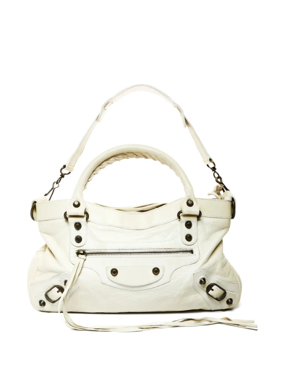 Balenciaga Pre-Owned 2000-2020 City First braided-handle tote bag - Toni neutri