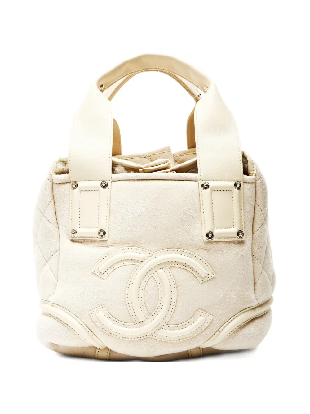 CHANEL Pre-Owned 2005-2006 CC Coco Mark Mouton tote bag - Toni neutri
