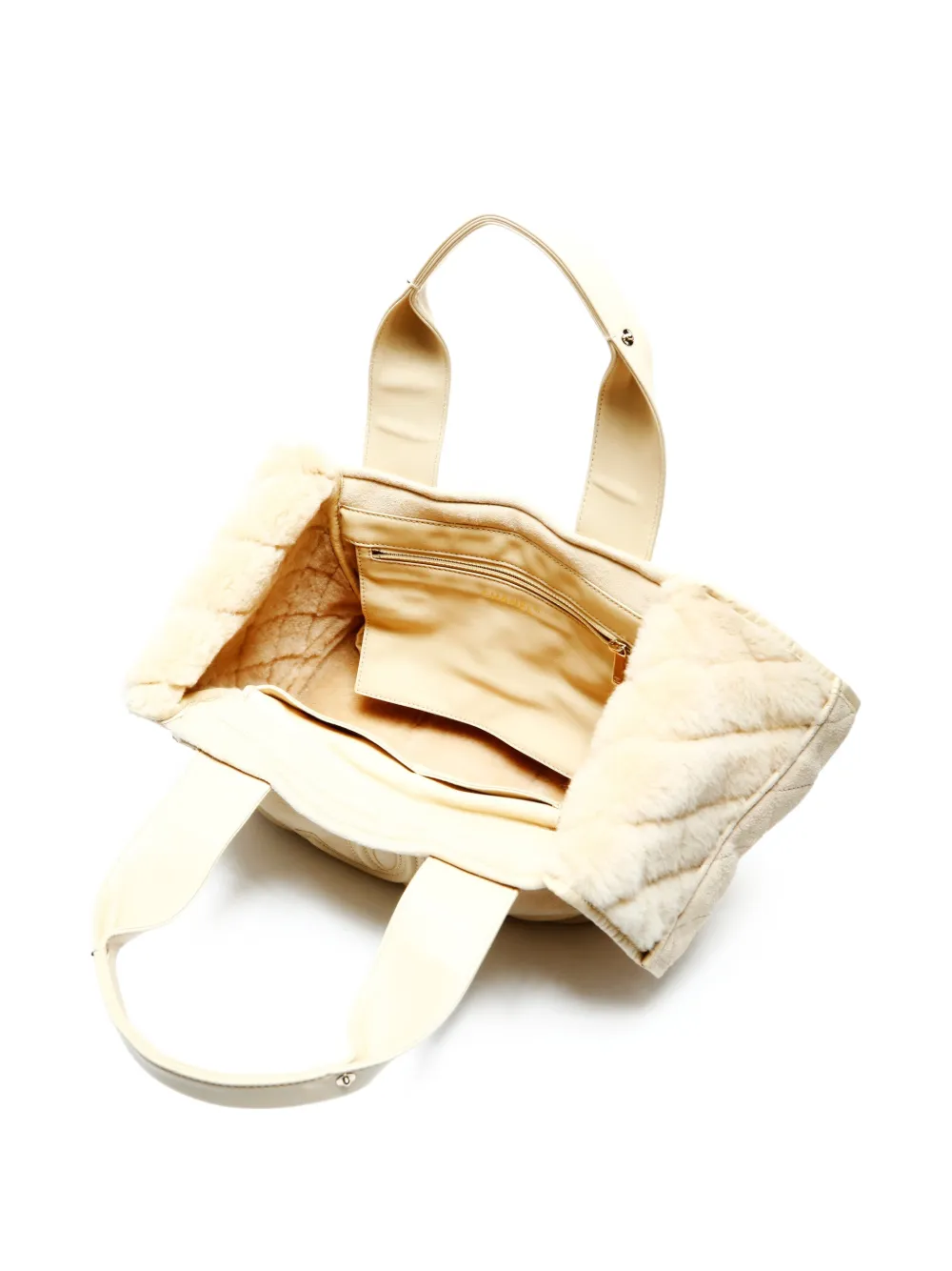 CHANEL Pre-Owned 2005-2006 CC Coco Mark Mouton Tote Bag | Neutrals