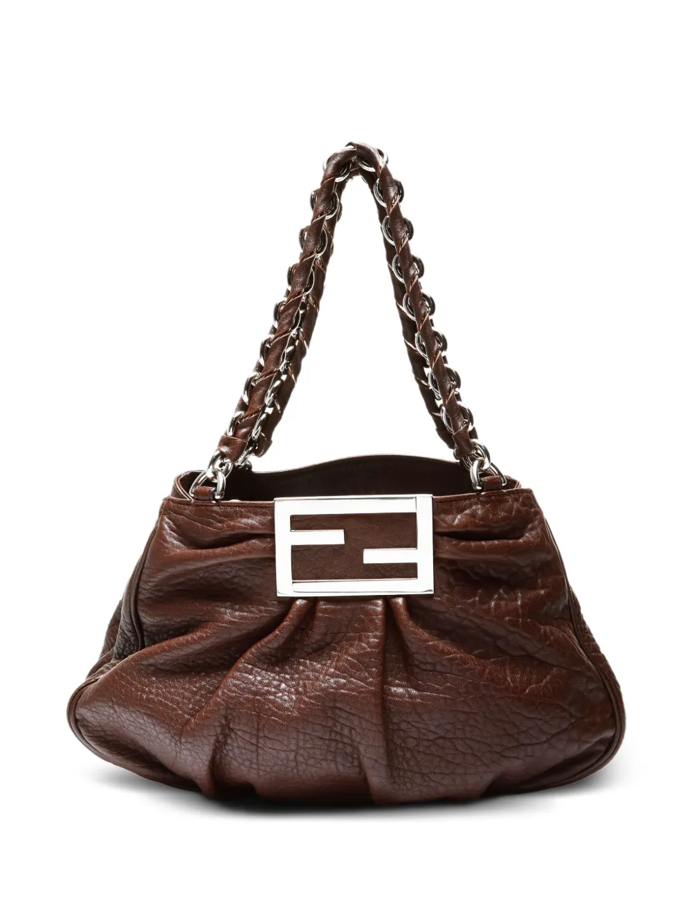 Fendi Pre-Owned 2000-2015 Mia chain tote bag - Marrone