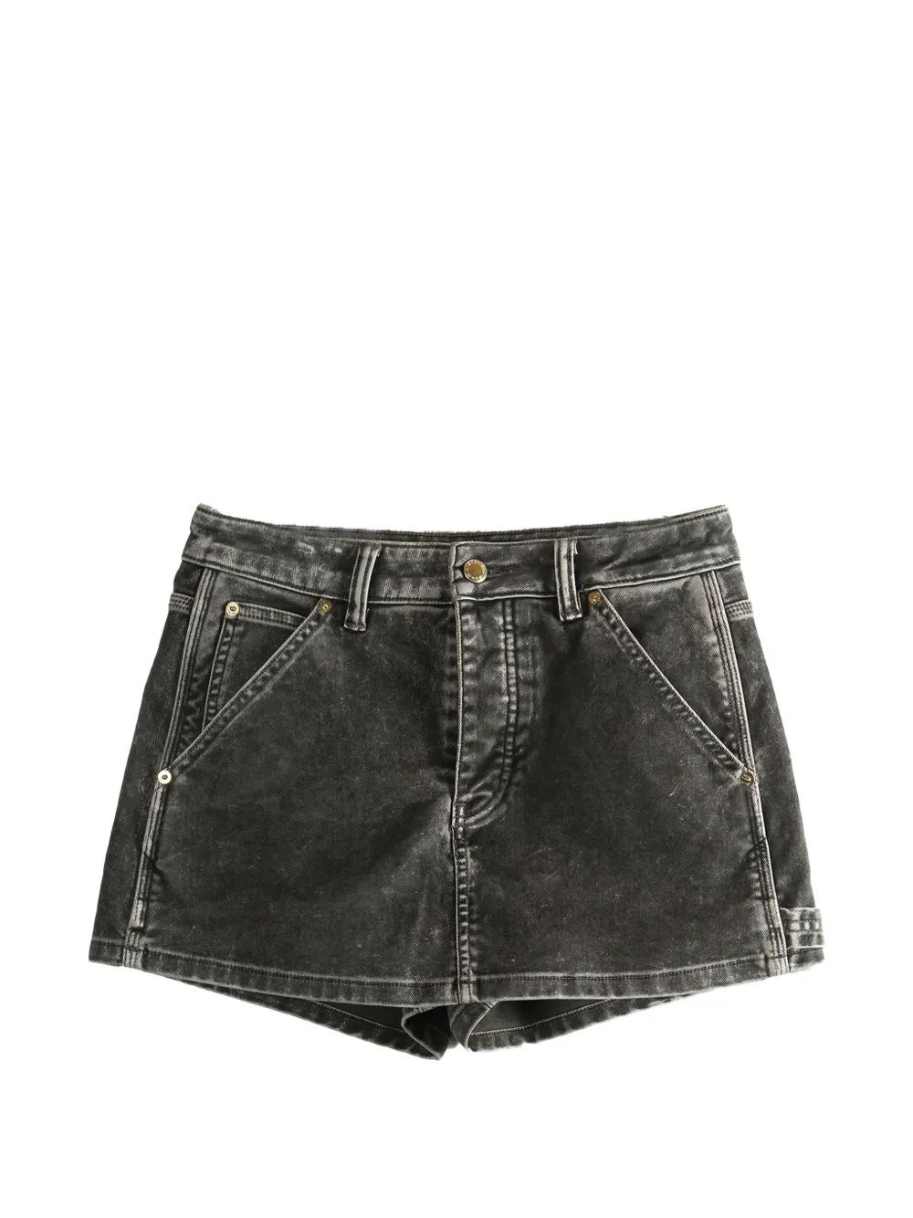 Alexander Wang logo-patch mini skort - Grigio