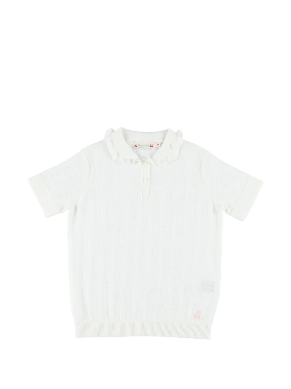 bonpoint 小人ニット　新品未使用 Bonpoint ボンポワン チェリー グレー×くすみグリーン カシミヤニット