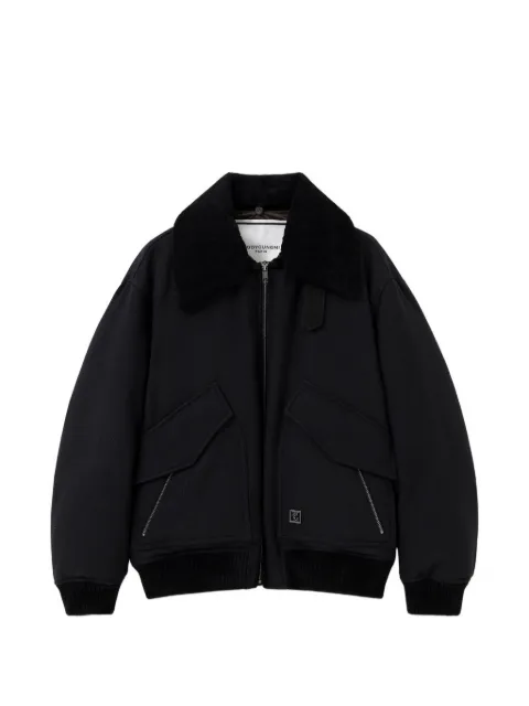 Wooyoungmi herringbone collar bomber jacket