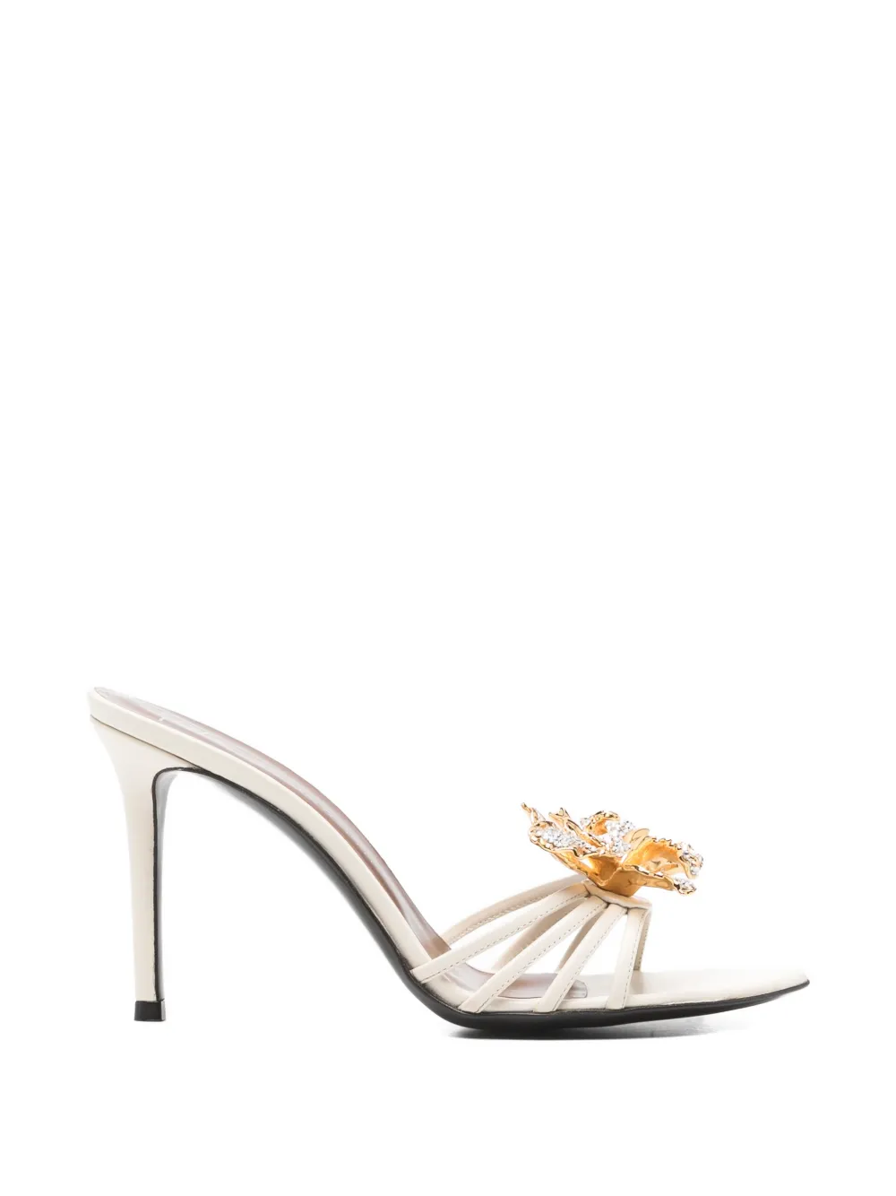Giuseppe Zanotti orchid strappy mules - Toni neutri