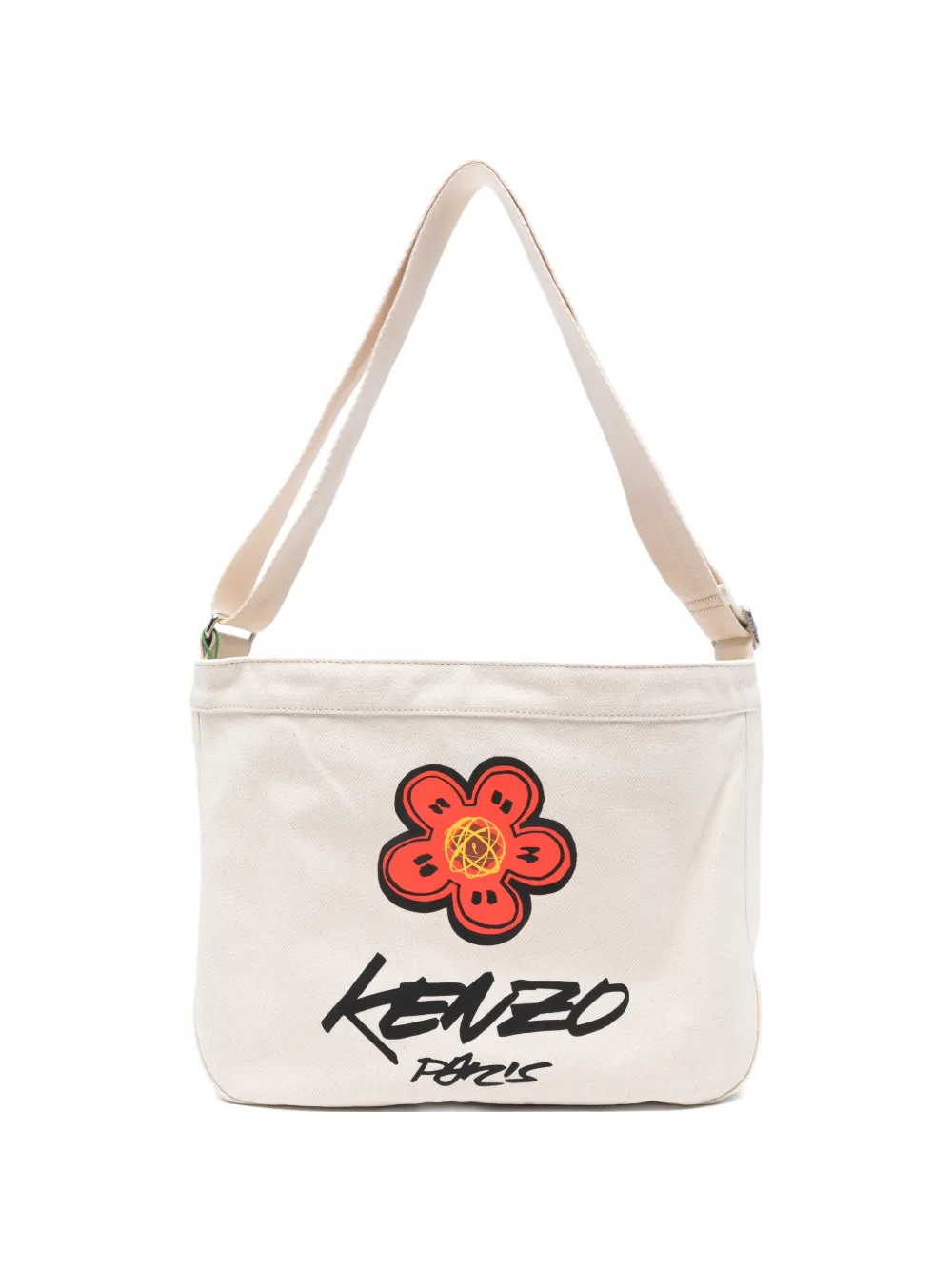Kenzo logo-print shoulder bag - Toni neutri