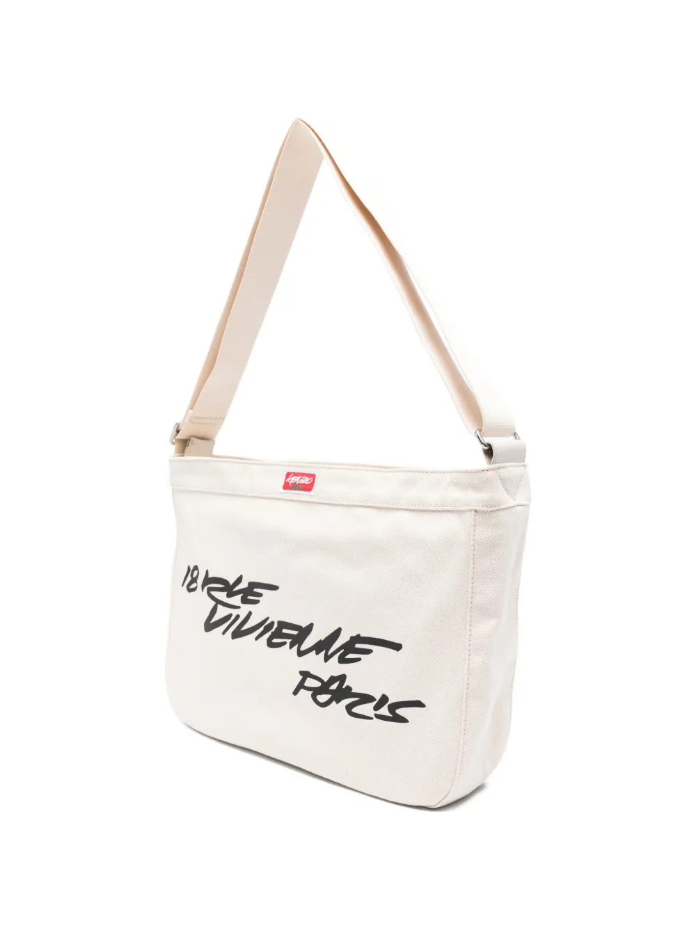  Kenzo Logo-print Shoulder Bag - Neutrals 