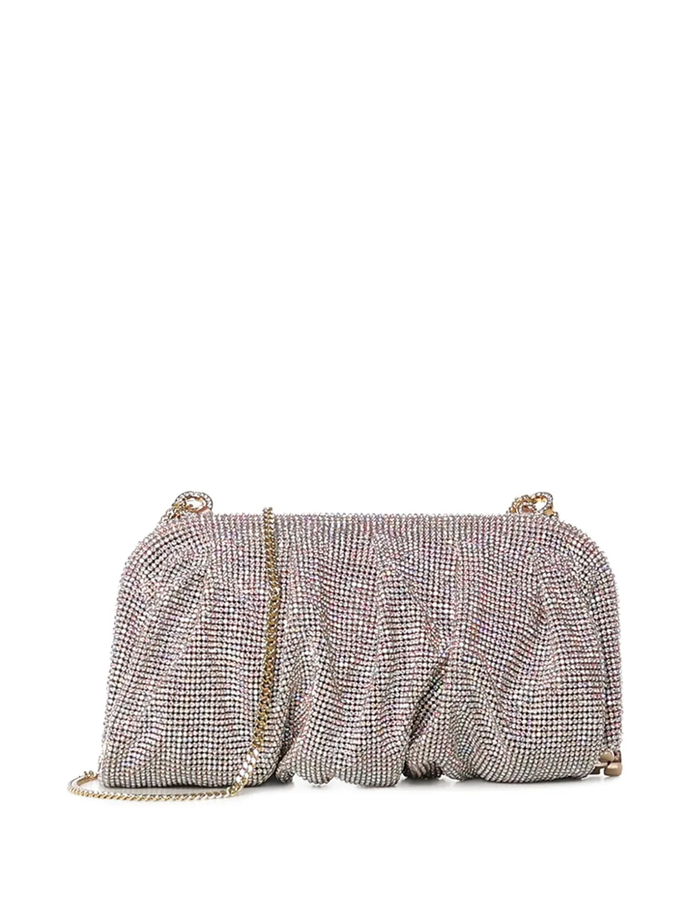 Benedetta Bruzziches Venus La Grande metalen schoudertas met mesh Zilver
