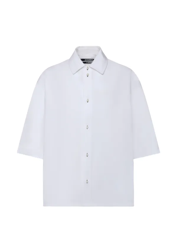 Jacquemus The Triangle Button-up Shirt in White