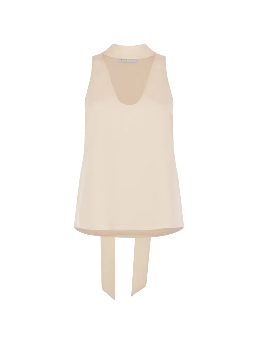 Raquel Diniz tie-neck blouse - Toni neutri