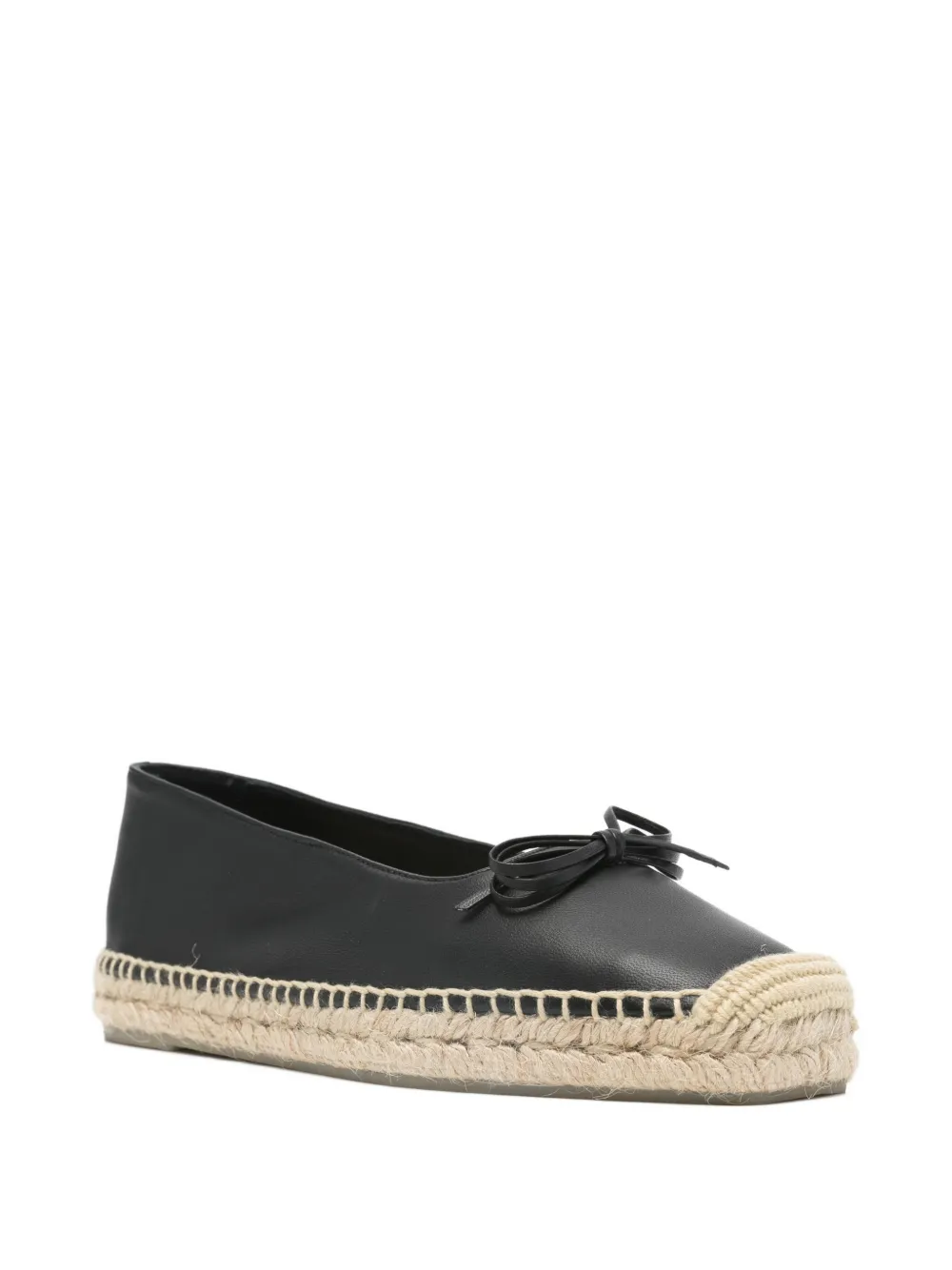 Castañer bow detail espadrille ballet flats Zwart