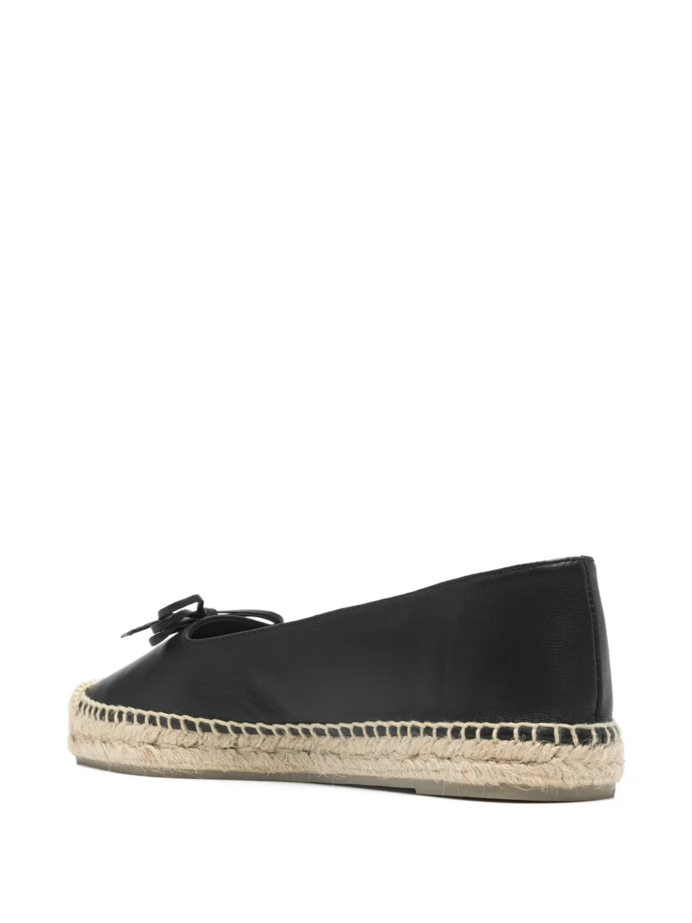 Castañer bow detail espadrille ballet flats Zwart