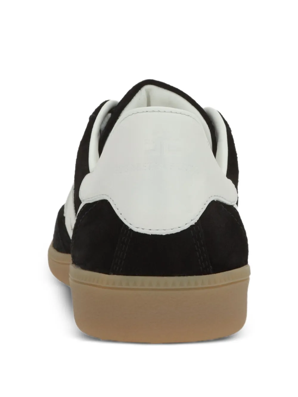 Elisabetta Franchi Suède sneakers met logo Zwart