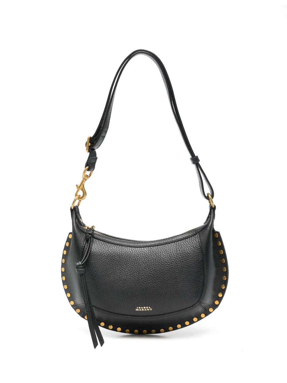 ISABEL MARANT Oskan studded shoulder bag - Nero