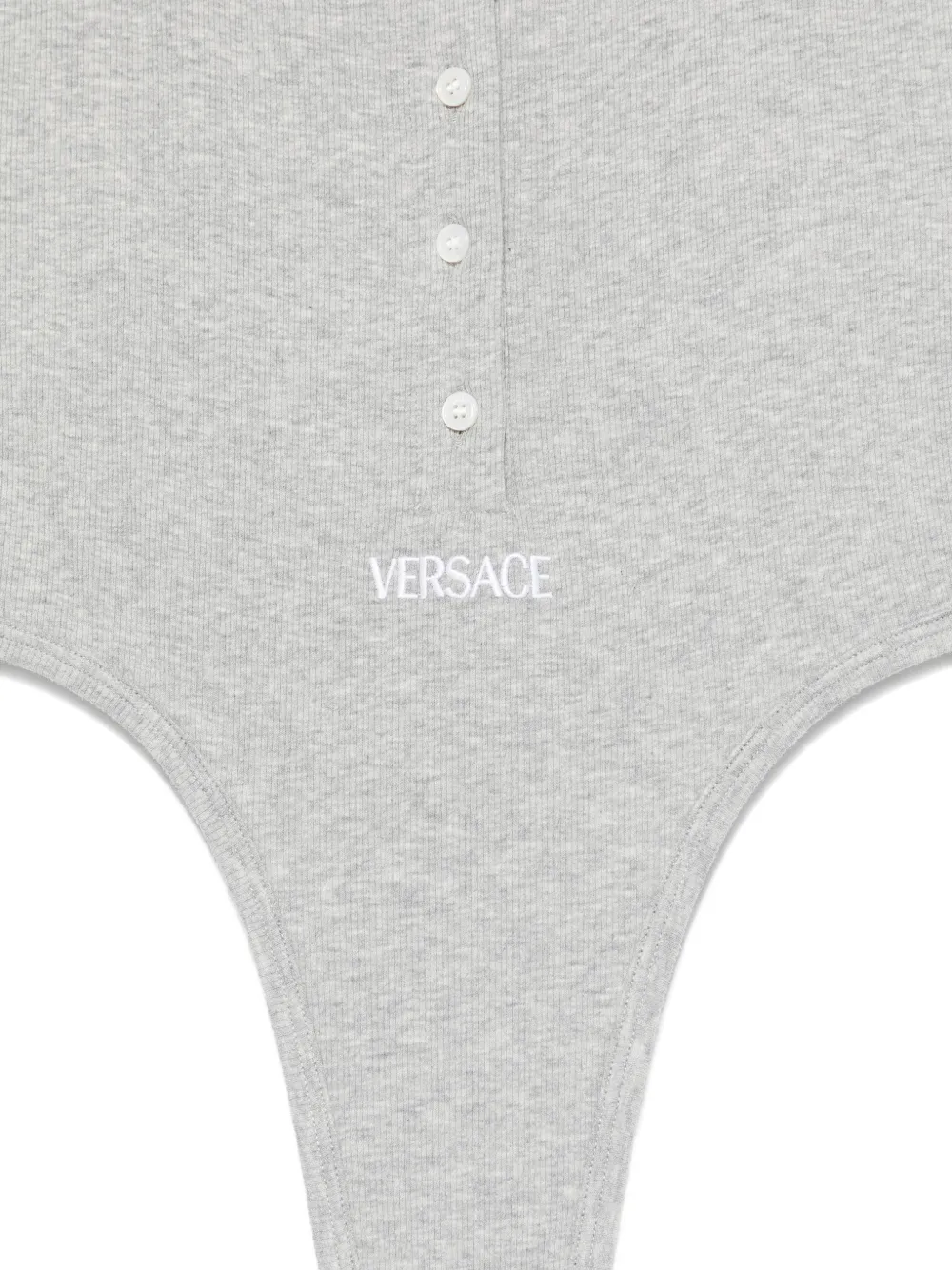 Versace Body met logo en knoop Grijs