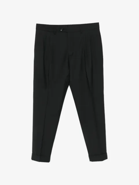 BE ABLE pleated turn-up trousers