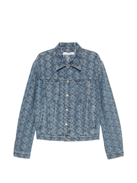 Lanvin monogram-jacquard denim jacket