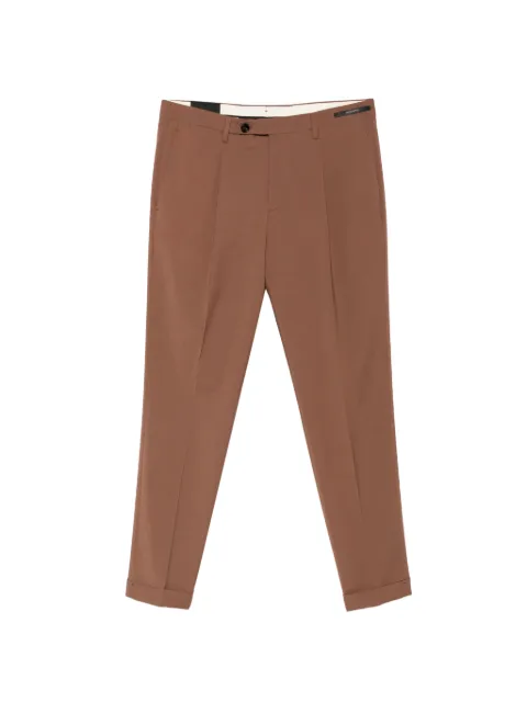 michael coal MC Frederick pressed-crease turn-up trousers