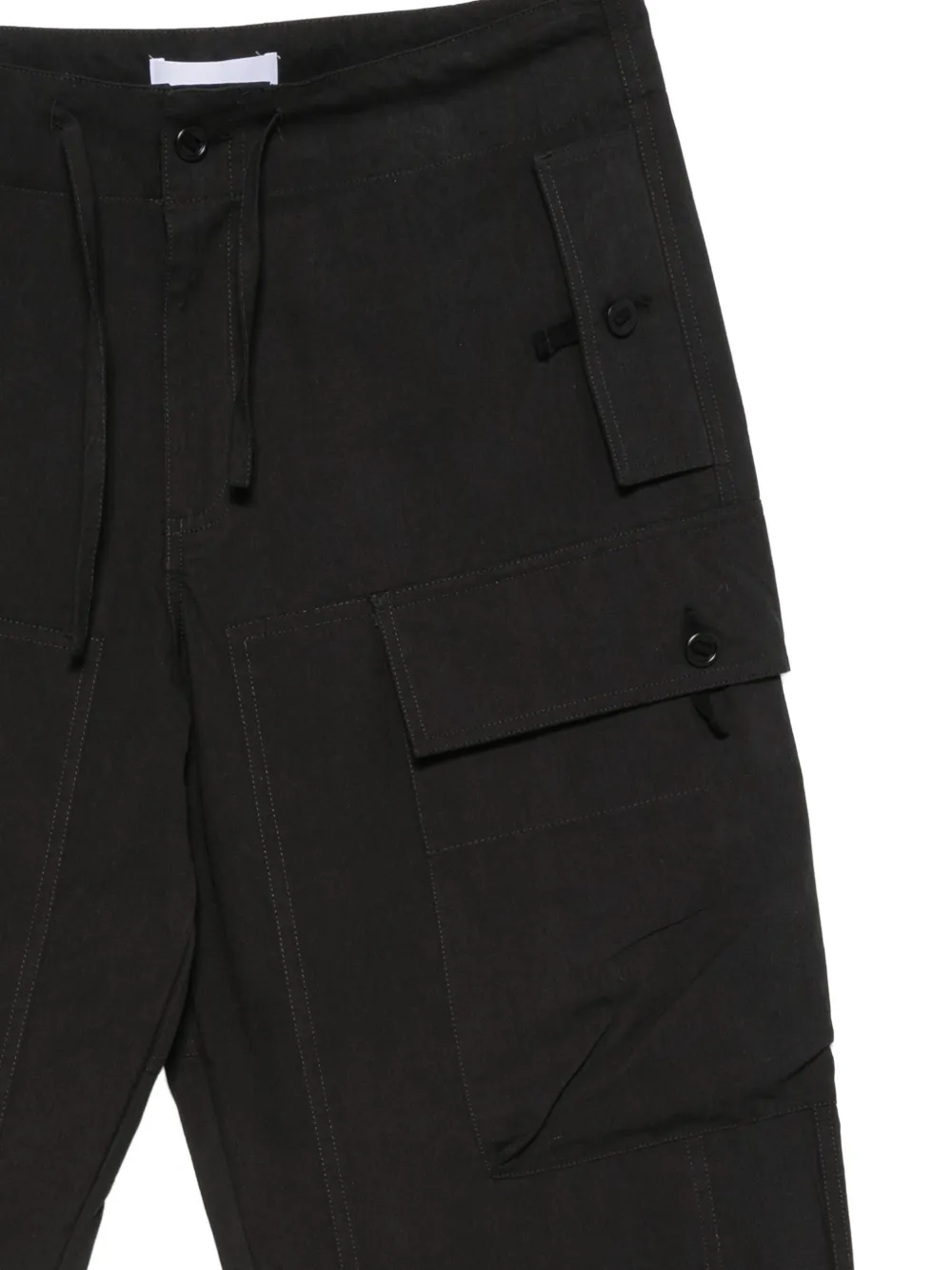OAMC Peacemaker Fatigue cargo broek met trekkoordtaille Zwart