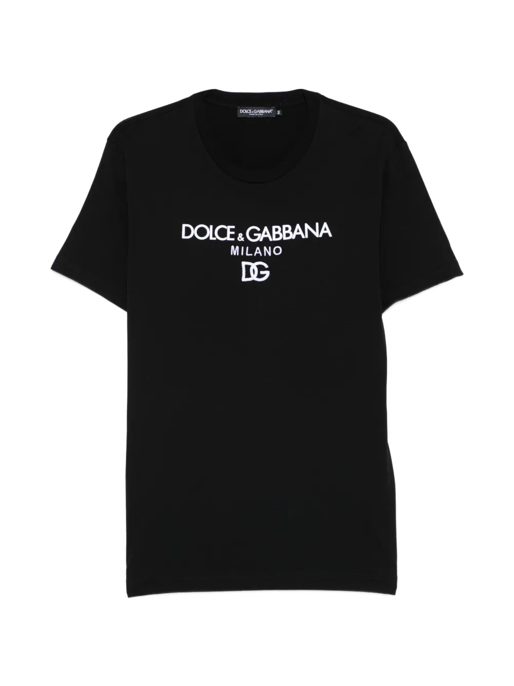 Dolce & Gabbana logo-embroidered T-shirt - Schwarz