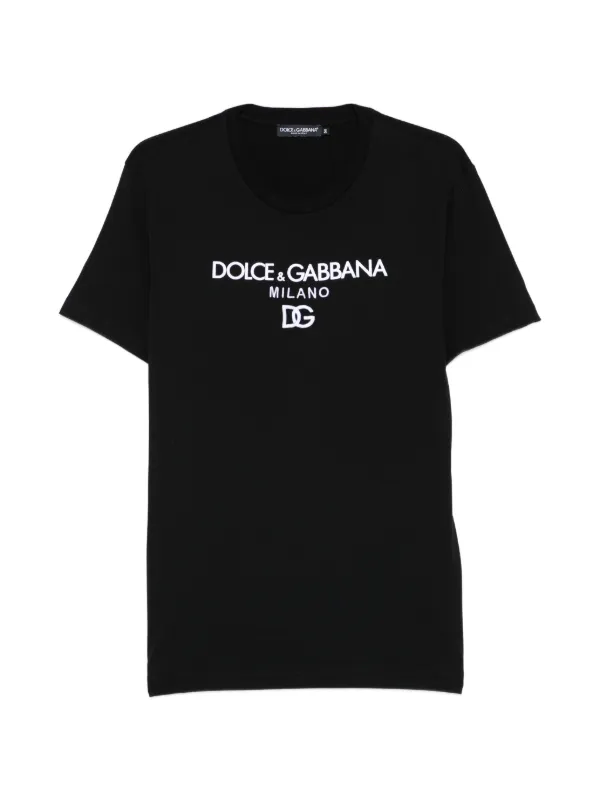 DOLCE & GABBANA ブラック Tシャツ Dolce & Gabbana ロゴ Tシャツ | ブラック | FARFETCH JP
